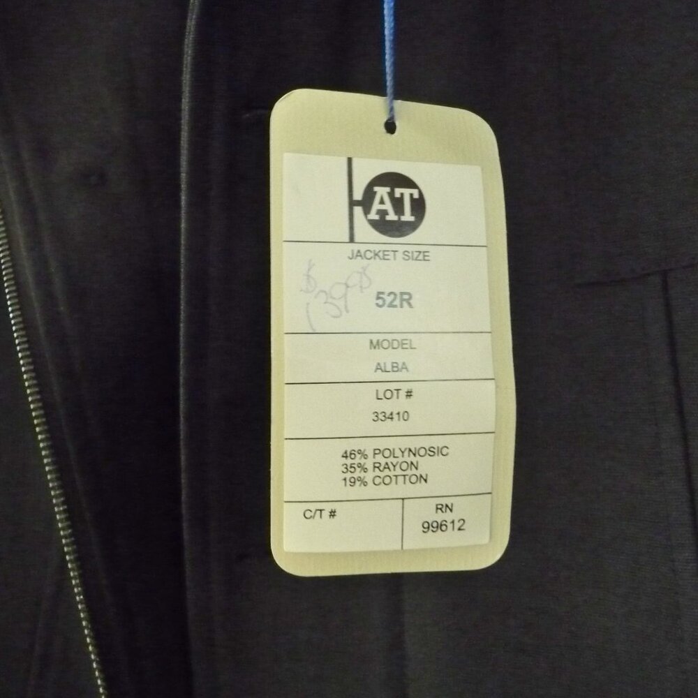 BLACK UTILITY CARGO COAT LONG JACKET 52R - Picture 10 of 13